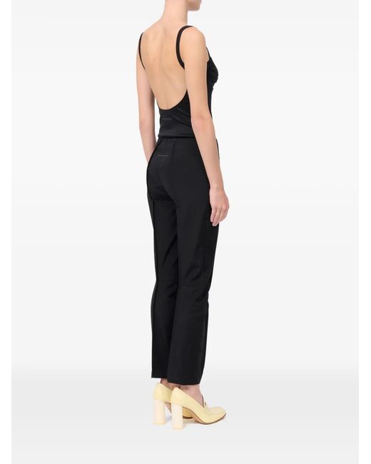 MM6 by Maison Margiela Black Seam-Detail Trousers