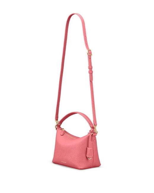 Maison De Sabre Pink Small Leather Trapezoid Bag