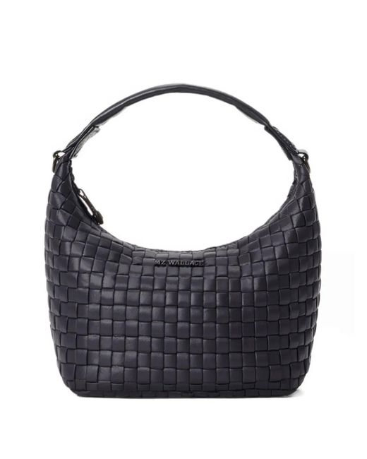 MZ Wallace Blue Sac À Main Hobo À Design Tressé Format Mini