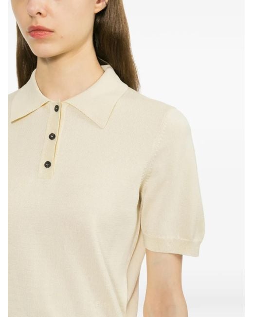 A.P.C. Natural Logo-Embroidered Polo Shirt