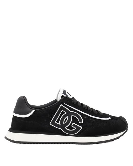 Dolce & Gabbana Logo-patch Sneakers Black
