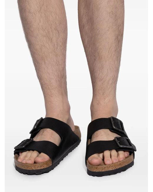 Birkenstock Black Arizona Wire Buckle Strap Sandals for men