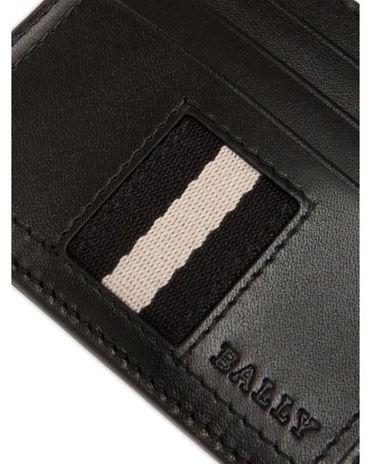 Bally Pasjeshouder Met Streepdetail in het Black voor heren