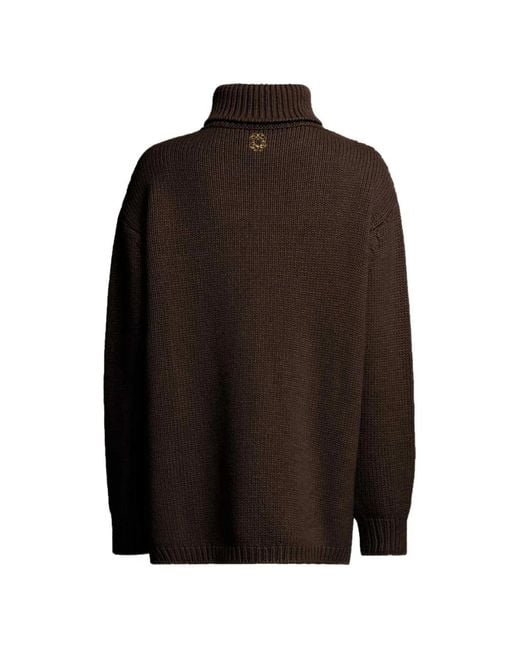 Elie Saab Brown Turtleneck Sweater