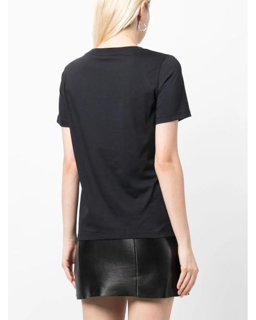 Emporio Armani Black Logo Cotton T-Shirt