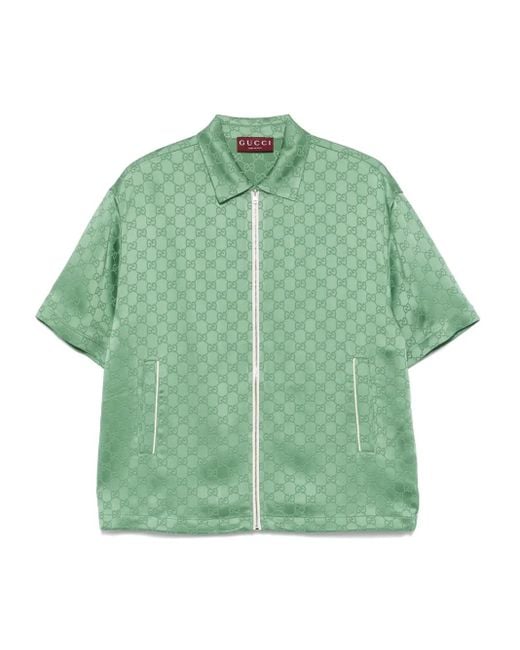 Gucci GGモノグラム シャツ Green