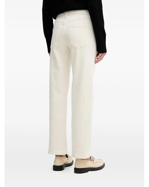DKNY White Five-Pocket Jeans