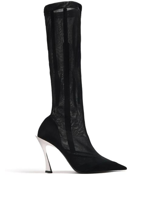 Mugler Heeled Boots in het Black