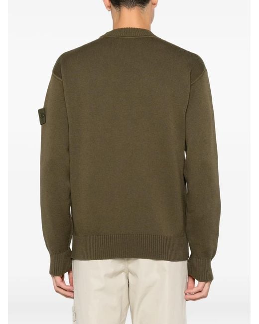 Stone Island Pullover Mit Logo-Patch in Green für Herren