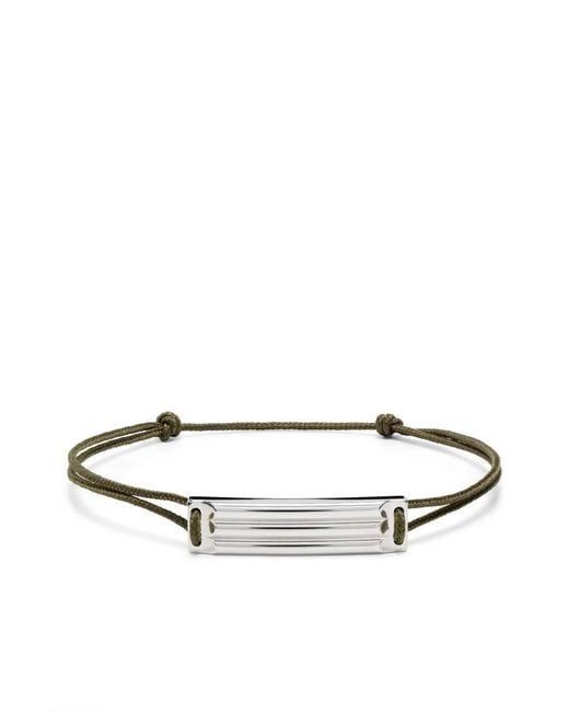 Le Gramme White Sterling 5G Gordon Braided Bracelet