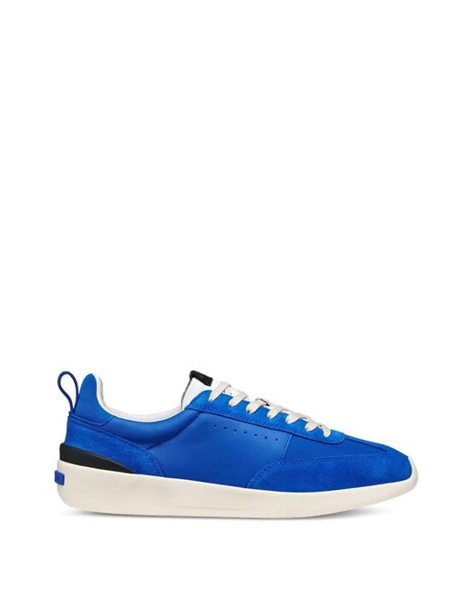 Geox Blue Gxrn-02 Suede Panel Sneakers for men