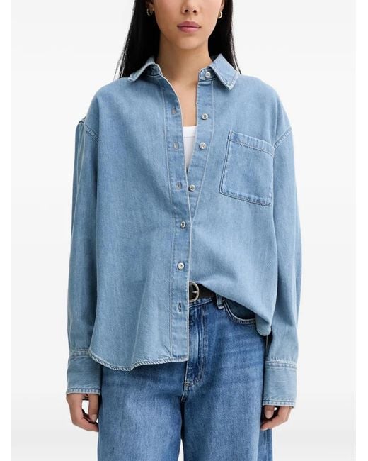 Rag & Bone Blue Patch-Pocket Shirt