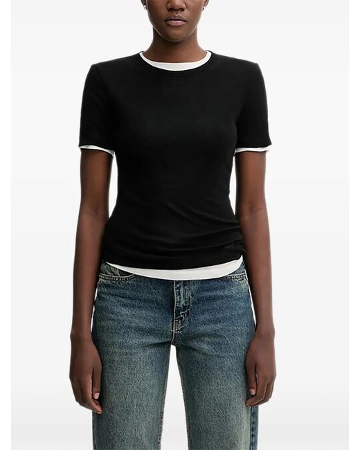 Miss Sixty Black Layered T-Shirt
