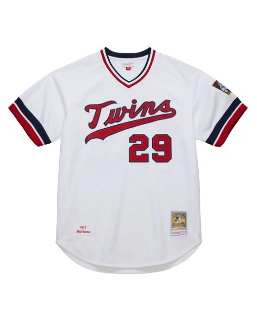 メンズ Mitchell & Ness Minnesota Twins 1977 Rod Carew オーセンティック ジャージ White