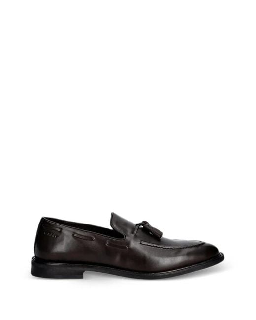 Gant Black Tassel-Detail Loafers for men