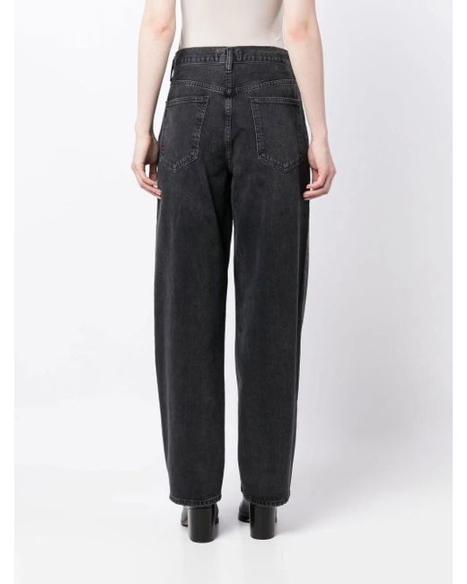 Agolde Blue Crossover Straight-Leg Jeans
