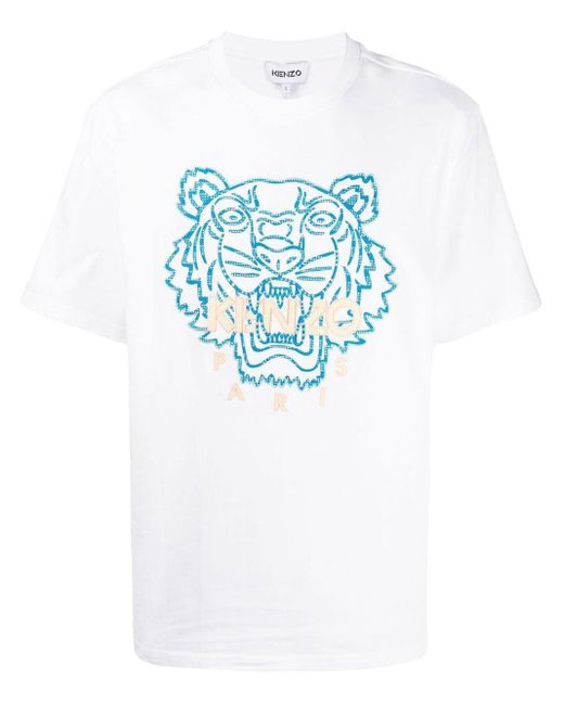 KENZO T-Shirt mit rundem Ausschnitt in White für Herren