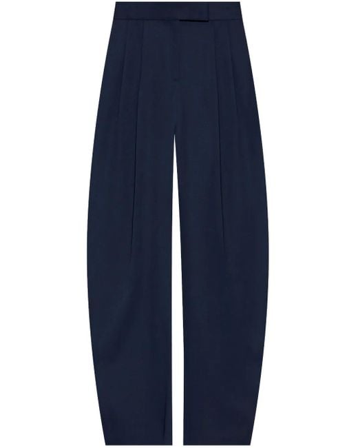 The Attico Blue Palazzohose aus Schurwolle
