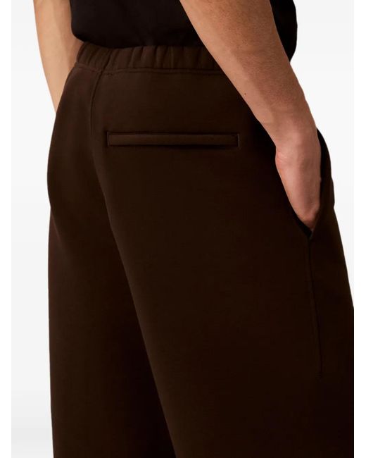 Calvin Klein Brown Logo-Print Elasticated-Waist Track Pants for men