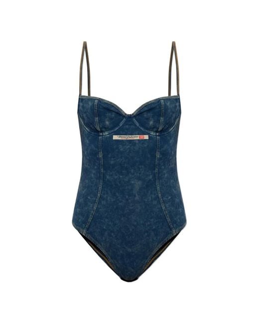 DIESEL Blue Mini Effect Adjustable Bodysuit