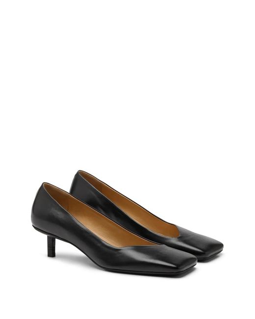 Marsèll Black Square-Toe Heeled Pumps