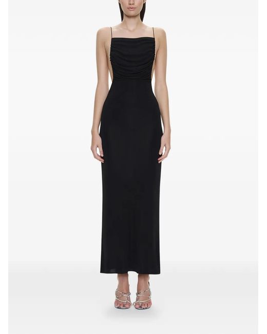 Christopher Esber Black Sculpted Ruched Dress