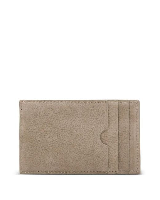 AMI Gray Carrousel Leather Cardholder