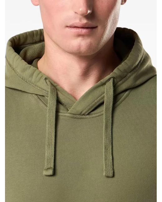 Stone Island Green 6100062 Organic Cotton Fleece Hooded Sweatshirt for men