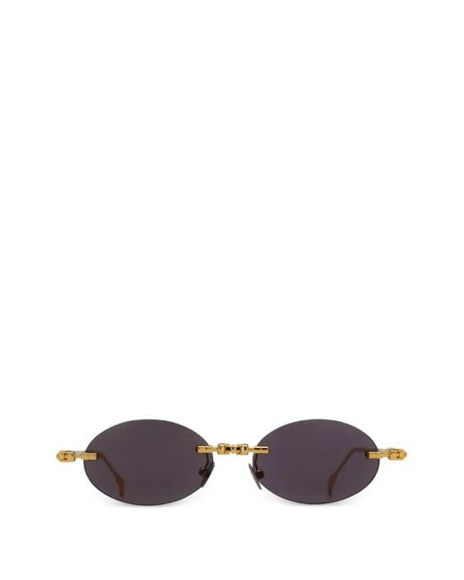 Kuboraum White H62 Oval-Frame Sunglasses