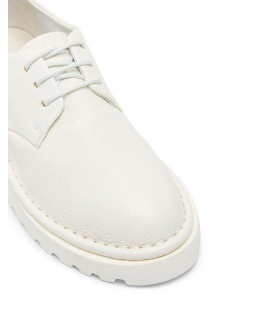 Marsèll White Sancrispa Alta Pomice Oxford Shoes