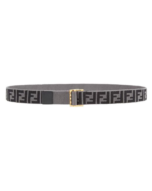 Fendi Gray Ff Print Belt for men