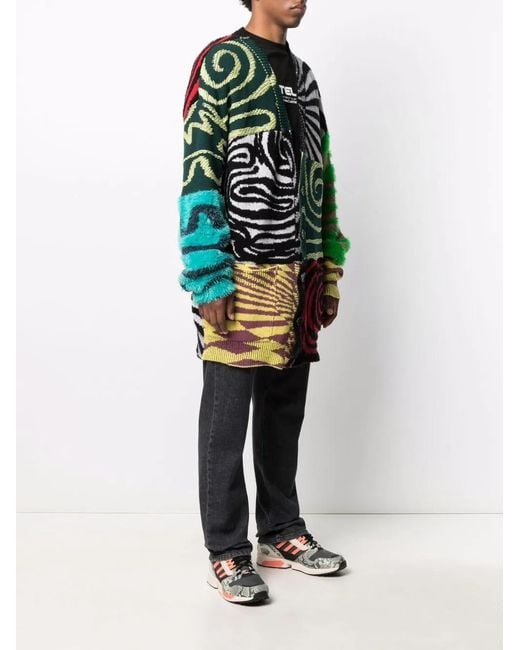 Stella McCartney Green X Ed Curtis Patchwork Cardigan