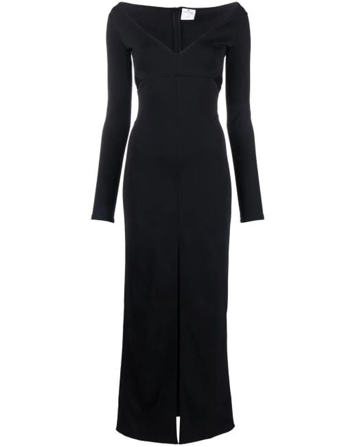 Courreges Jurk Met Uitgesneden Detail in het Black