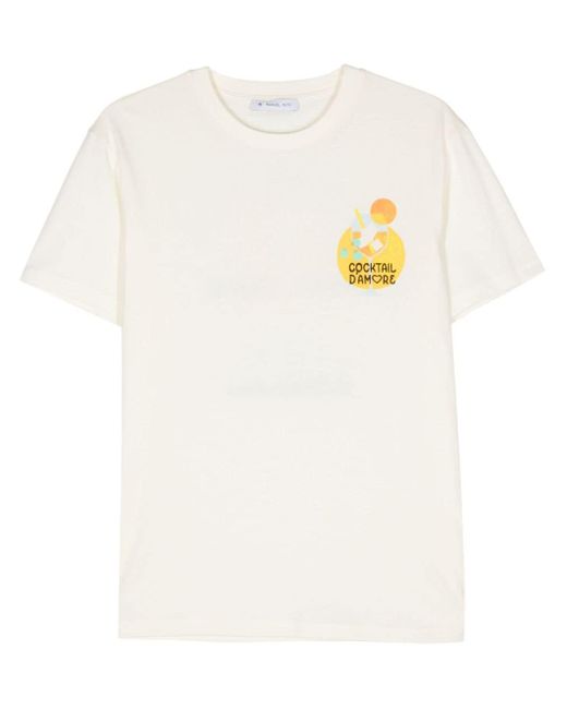 Manuel Ritz White Cocktail Of Love T-shirt for men