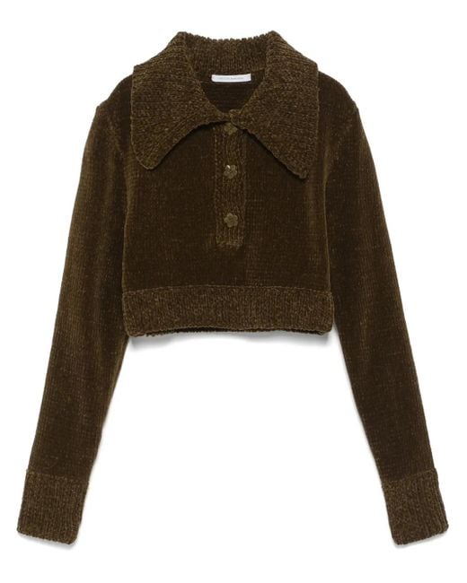 CECILIE BAHNSEN Green Calla Sweater