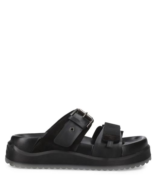 Premiata Black Klassische Plateau-Sandalen