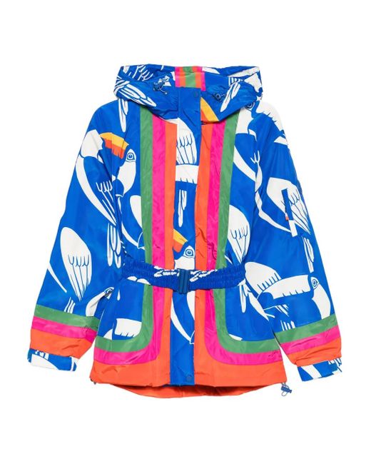 Veste Ceinturée À Imprimé Toucan Farm Rio en coloris Blue