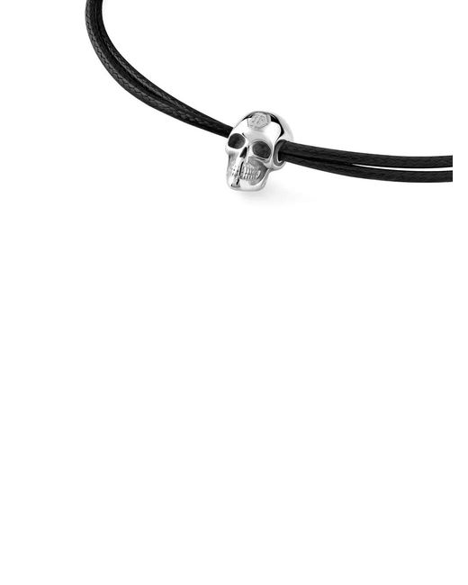Philipp Plein Black Skull Bracelet for men