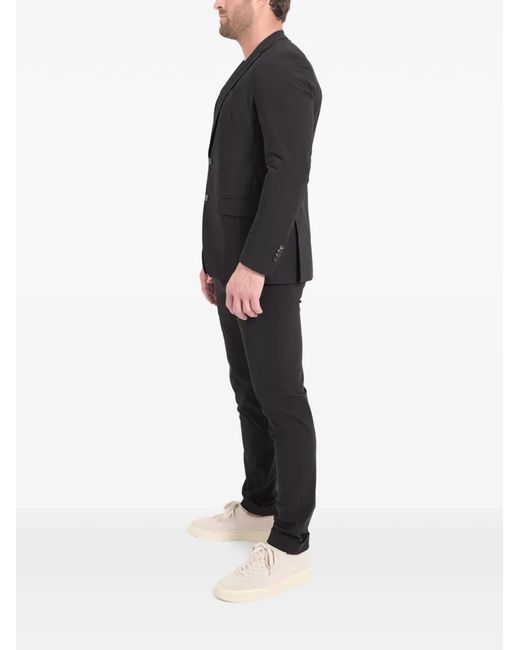 Rrd Black Buttoned Notch Lapel Jacket for men