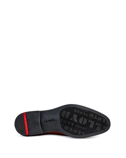 Lloyd Brown Folco Perforated Leather Derby Shoes for men