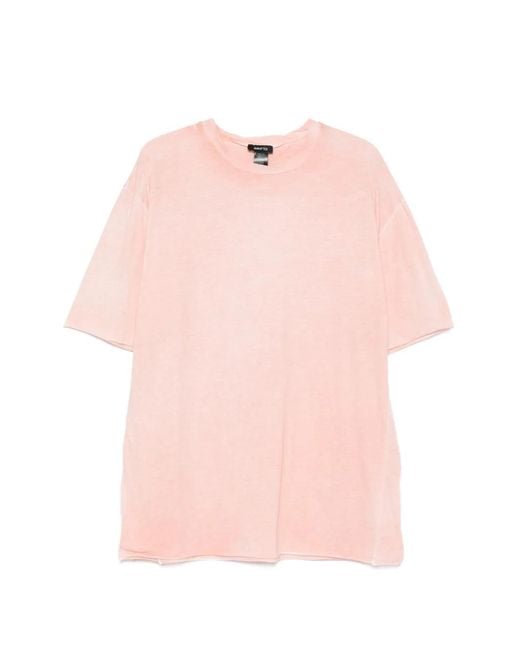 Avant Toi Pink Crew-Neck T-Shirt