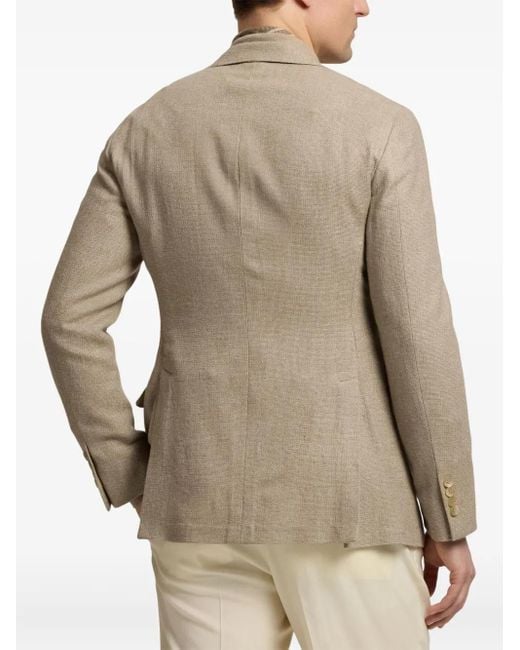 Ralph Lauren Natural Textured Two-Button Blazer for men