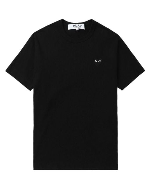COMME DES GARÇONS PLAY T-shirt Met Logopatch in het Black