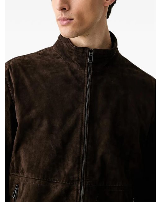 Joop! Black Suede Bomber Jacket for men