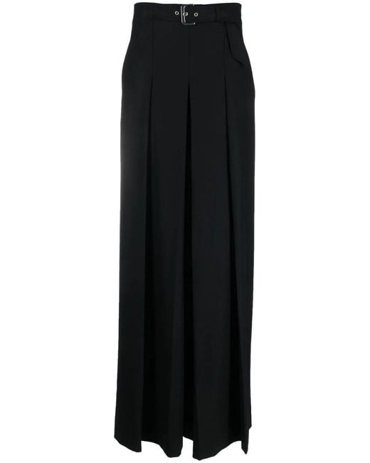 Alberta Ferretti Black High Waist Trousers