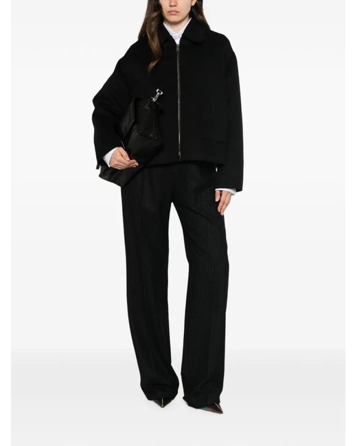 Fendi Black Ff Wool Blouson Jacket