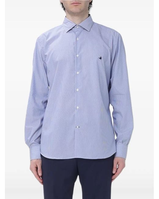 Brooksfield Blue Striped Button-Down Shirt for men