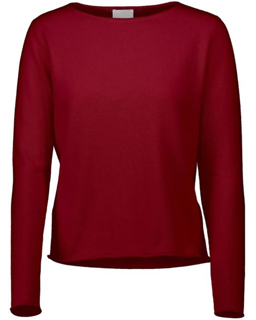 Allude Trui Met Verlaagde Hals in het Red