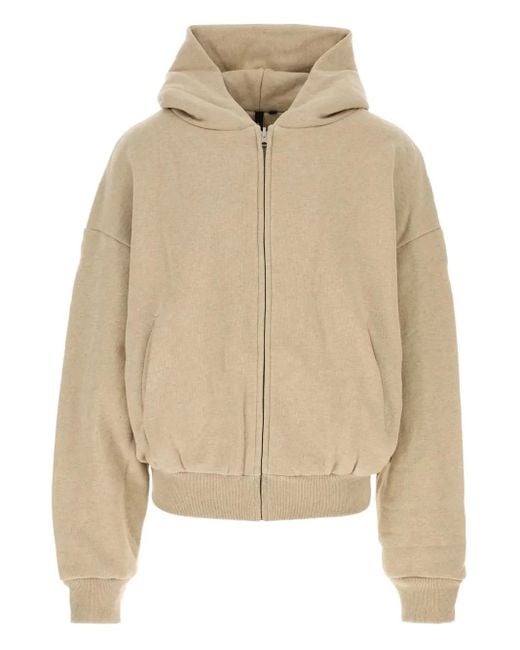 Entire studios Natural Zip-Up Cotton Hoodie