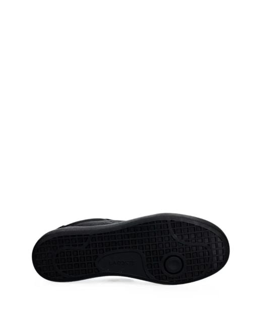 Lacoste Black Baseshot Pro Logo-Patch Panelled Sneakers for men